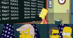 ‘Os Simpsons’ lamenta vitória de Trump em episódio pós-eleição