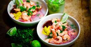 Faça um ceviche de camarão incrível
