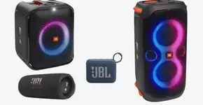 Caixas de som JBL de vários tamanhos e potências com até 40%OFF você encontra no Esquenta Black Friday