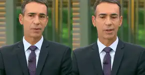 César Tralli segura choro após vídeo chocante no ‘JH’