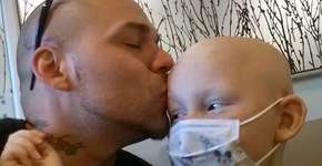 Pai tatua a mesma cicatriz deixada por um tumor cerebral em seu filho