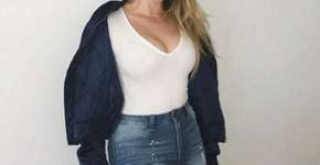 Modelo mostra foto sua super retocada para falar sobre perfeição