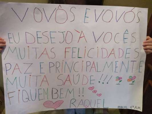 Mensagens produzidas pelos alunos