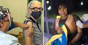 Fernanda Montenegro e Elza Soares são vacinadas contra a covid-19