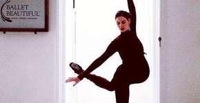 Bailarina mostra lindas imagens da gravidez