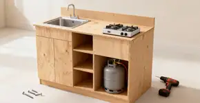 Como fazer uma bancada de cozinha gastando pouco