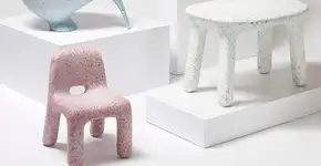 Brinquedos usados viram móveis para criança