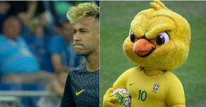 Cabelo de Neymar em campo é comparado ao Canarinho Pistola