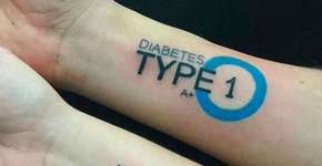 Símbolo do diabetes será tatuado de graça em portadores da doença