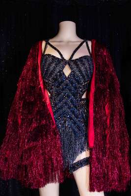 Detalhes do body couture criado sob medida da Zuhair Murad