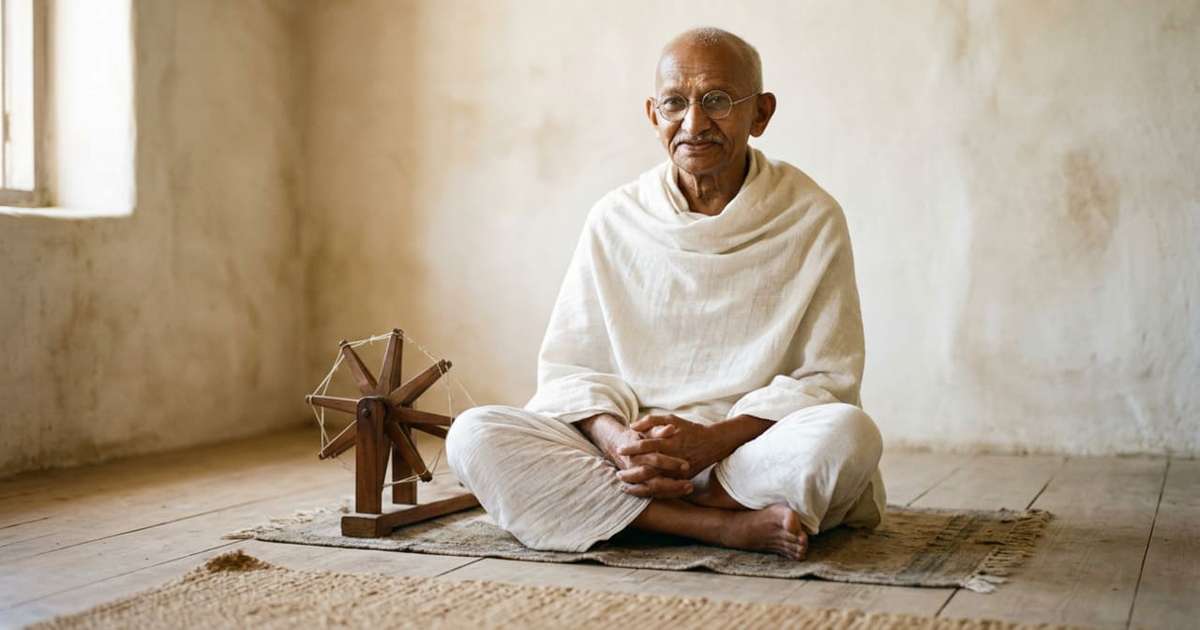 Mahatma Gandhi, pacifista indiano: “A felicidade é quando o que você pensa, o que você diz e o que você faz estão em harmonia.”