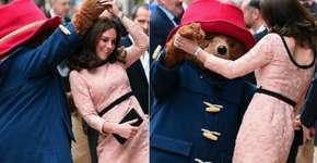 Grávida, Kate Middleton dança com urso e bomba no Twitter